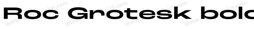 Roc Grotesk bold字体转换